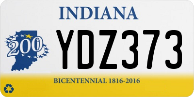 IN license plate YDZ373