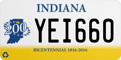 IN license plate YEI660