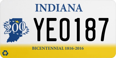 IN license plate YEO187