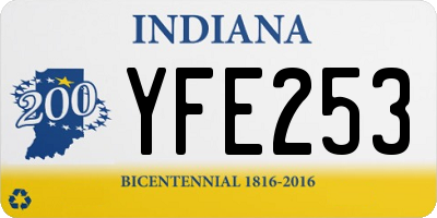 IN license plate YFE253