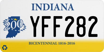 IN license plate YFF282