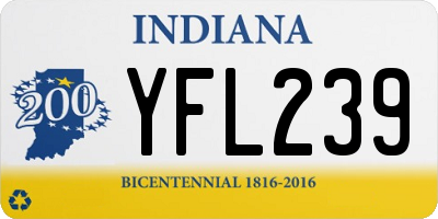 IN license plate YFL239