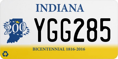 IN license plate YGG285