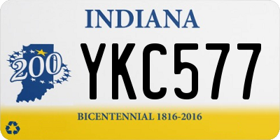 IN license plate YKC577