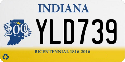 IN license plate YLD739