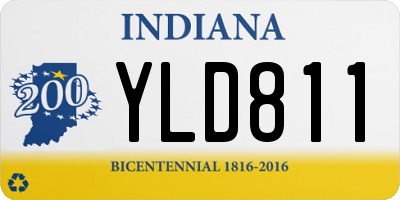 IN license plate YLD811