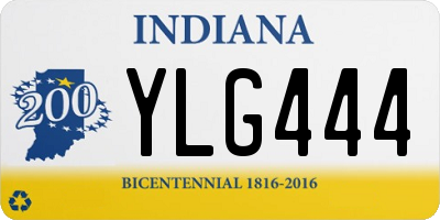 IN license plate YLG444