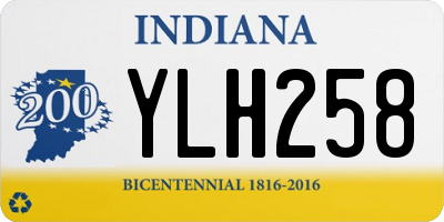 IN license plate YLH258