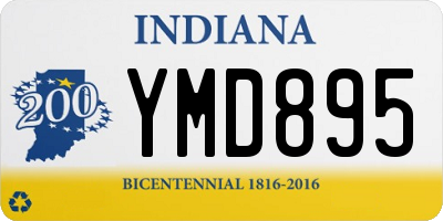 IN license plate YMD895