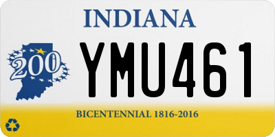 IN license plate YMU461