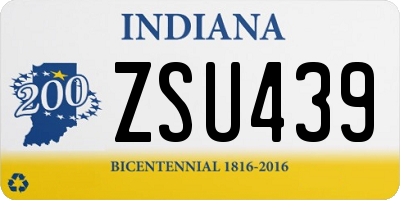 IN license plate ZSU439