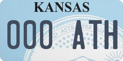 KS license plate 000ATH