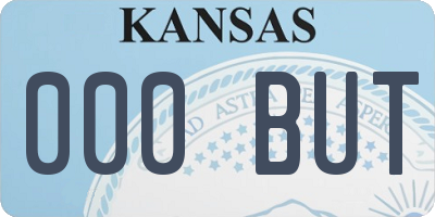 KS license plate 000BUT