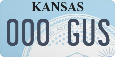 KS license plate 000GUS