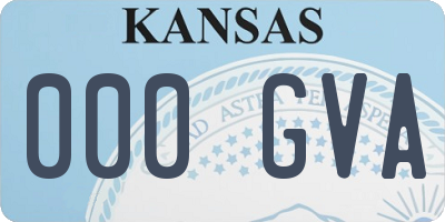 KS license plate 000GVA