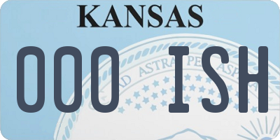 KS license plate 000ISH