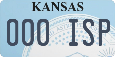 KS license plate 000ISP