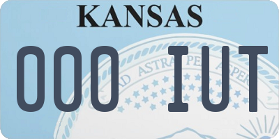 KS license plate 000IUT