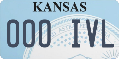 KS license plate 000IVL