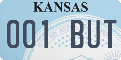 KS license plate 001BUT