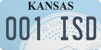 KS license plate 001ISD