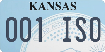 KS license plate 001ISO