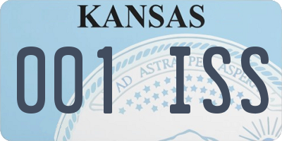 KS license plate 001ISS