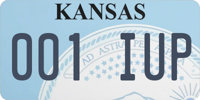 KS license plate 001IUP