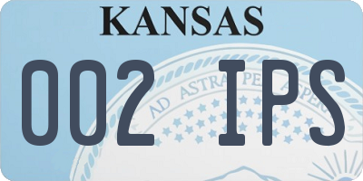 KS license plate 002IPS