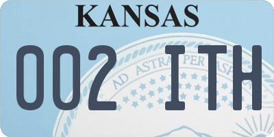 KS license plate 002ITH