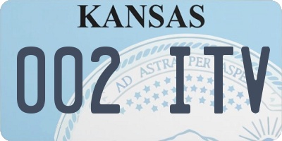KS license plate 002ITV