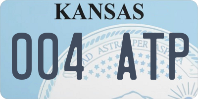 KS license plate 004ATP