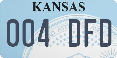 KS license plate 004DFD