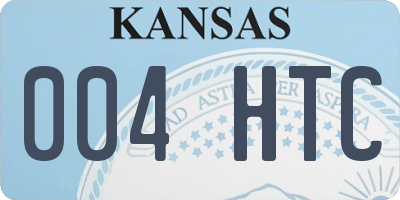 KS license plate 004HTC