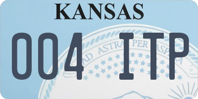 KS license plate 004ITP