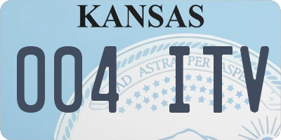 KS license plate 004ITV