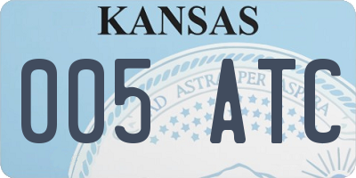 KS license plate 005ATC