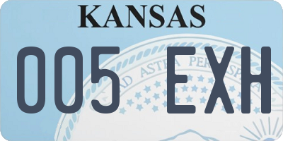 KS license plate 005EXH