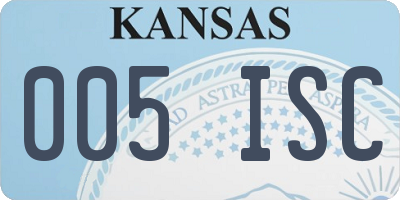 KS license plate 005ISC