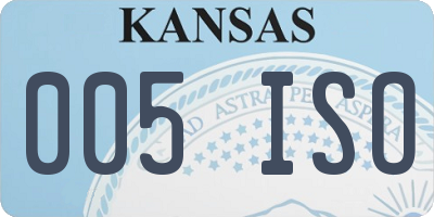 KS license plate 005ISO