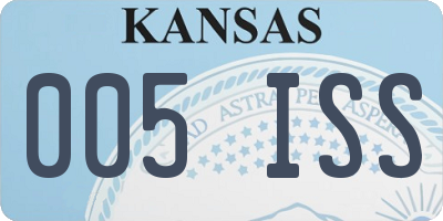 KS license plate 005ISS