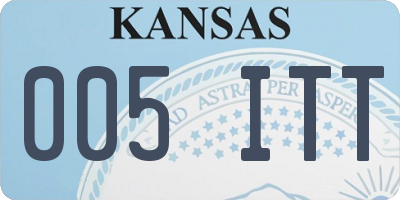 KS license plate 005ITT