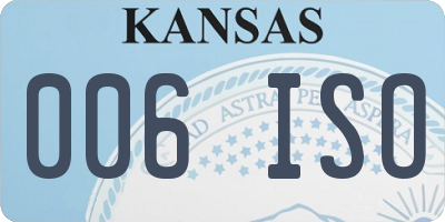 KS license plate 006ISO