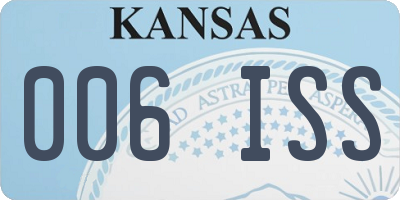 KS license plate 006ISS