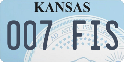 KS license plate 007FIS