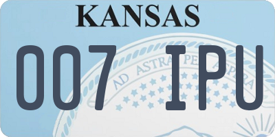 KS license plate 007IPU