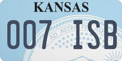 KS license plate 007ISB