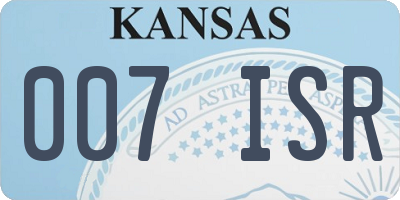 KS license plate 007ISR