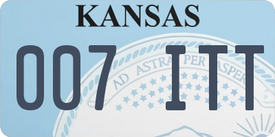 KS license plate 007ITT