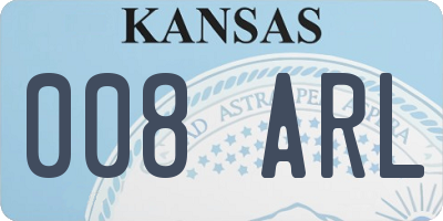 KS license plate 008ARL